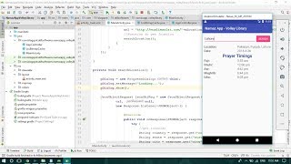 Prayer Timings App using Volley Library - Android Studio Tutorial screenshot 5