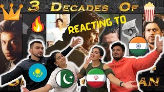 3 Decades of SRK by SRK Squad Reaction | Tribute To The Legend Of Indian Cinema | Foreigners react |