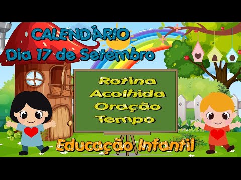 CALENDÁRIO DIA 17 DE SETEMBRO | AULA DIA 17-09