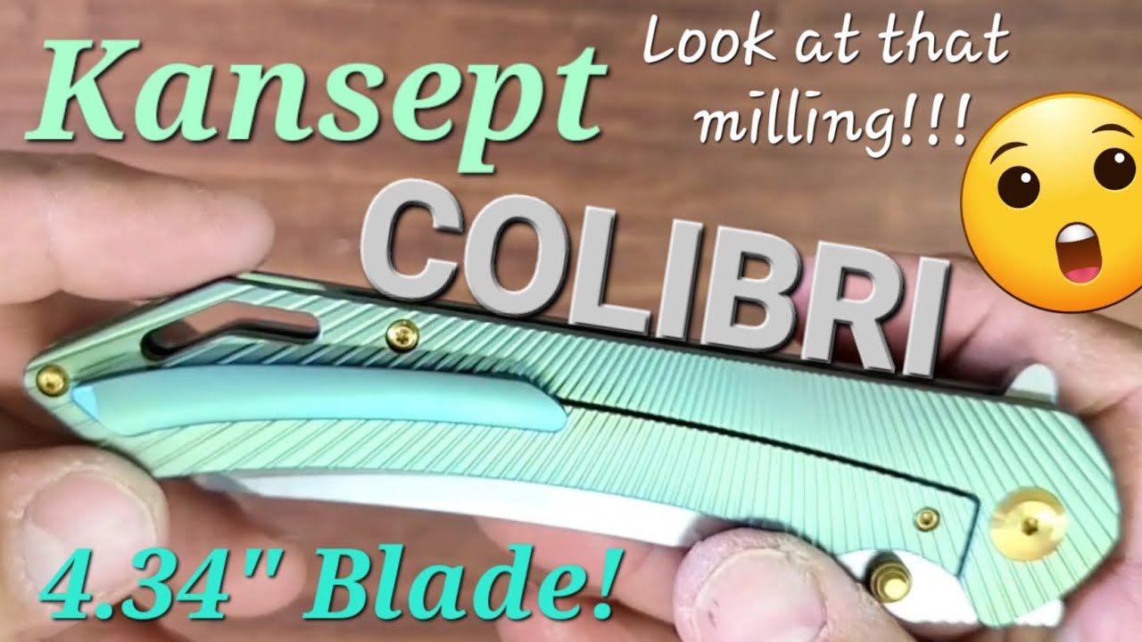 Kansept Colibri Pocket Sword s35vn/Titanium Frame Lock BIG BOY! Review from Iowa Knife Museum