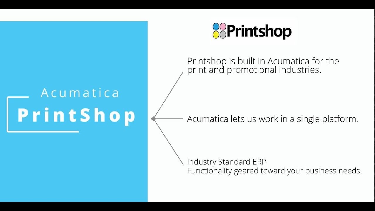 Printshop Cloud ERP Extended Overview, Powered by Acumatica Cloud ERP