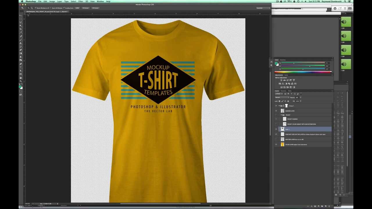 Mockup A T Shirt Design In Photoshop So It Looks Real Youtube