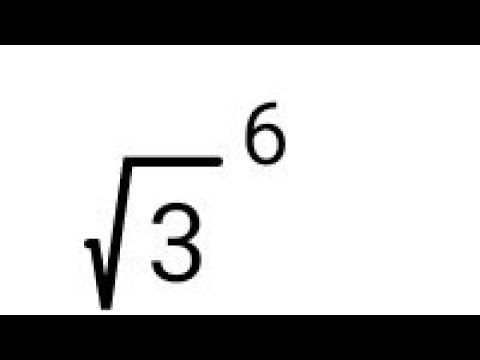 Raiz quadrada de três elevado a seis. Como resolver? - YouTube