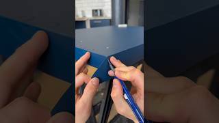 NAVY KITCHEN VINYL WRAP 🥶 #kitchenwrap