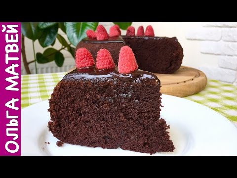 Очень Простой Шоколадный Торт на Раз, Два, Три | How to Make Easy Chocolate Cake, English Subtitles