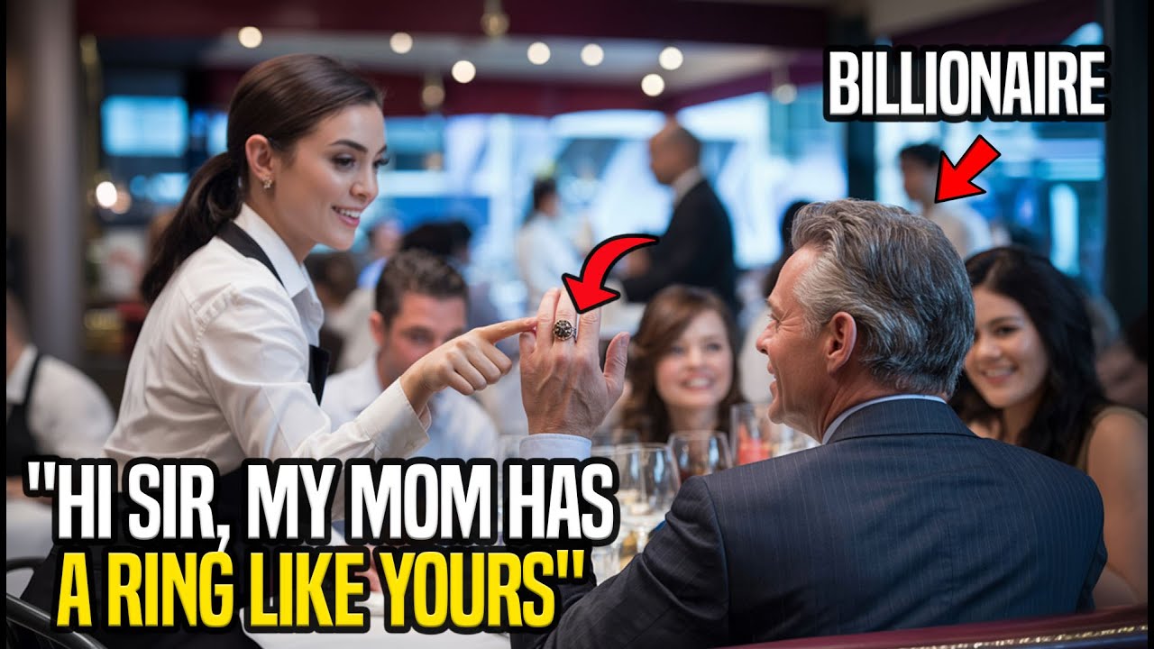 A Waitress Says to the Billionaire, "Hi Sir, My Mother Has a Ring Just Like Yours" — But What Happen