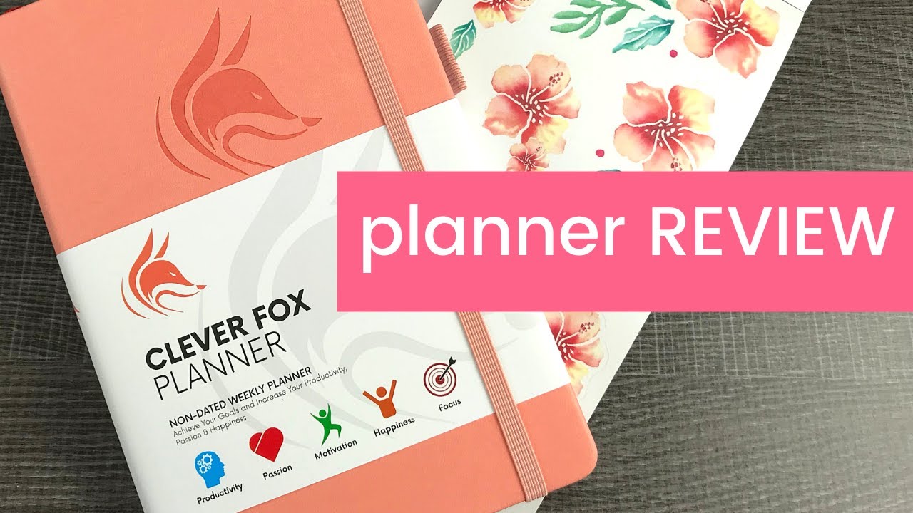 CLEVER FOX PLANNER review, pen test and plan with me YouTube
