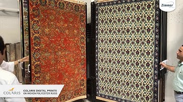 COLARIS.CARPET on woven polyester rugs from ZIMMER AUSTRIA