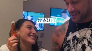 Rhea Ripley YEET choke Damien Priest off air backstage - WWE RAW & SMACKDOWN