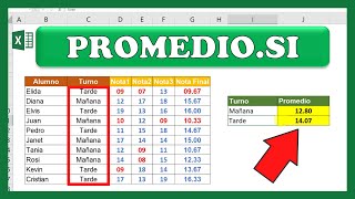 Cómo USAR la Función PROMEDIO.SI en Microsoft Excel (Sintaxis + Ejemplos)