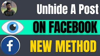 How To Unhide A Post On Facebook 2024 | 5 Minute solution