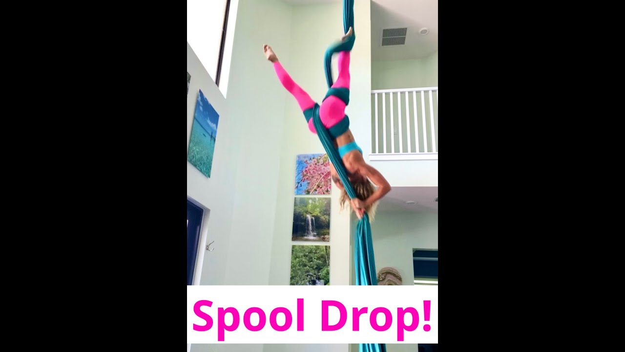 Aerial Silks Tutorial - Spool Drop Tutorial - YouTube