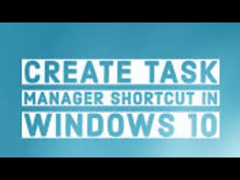 Creare Shortcut del TaskManager sul Desktop in Windows10