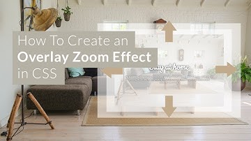 How To Create an Overlay Zoom Hover Effect in CSS (EASY)
