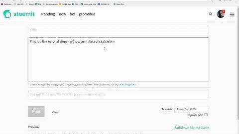 How to Make a Clickable Link in Steemit