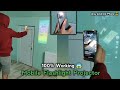 Mobile flashlight projector in any mobile flashlight projector app tutorial