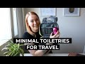 What's in my travel toiletry bag | Minimal travel toiletries for women