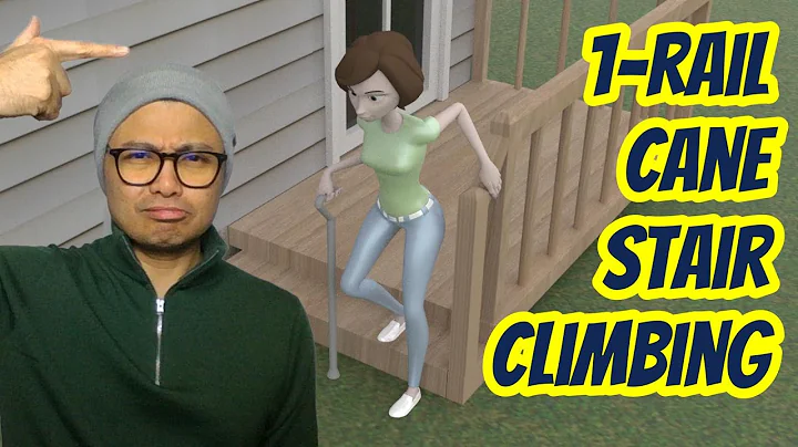 How to SAFELY go up & down steps with a Cane & 1 Handrail