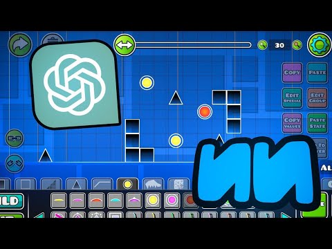 Видео: Исскуственный Интеллект СТРОИТ УРОВЕНЬ в Geometry Dash!