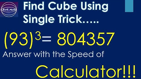 How to find cube of 2 digit number | Cube Trick | How to cube a number | Zero Math