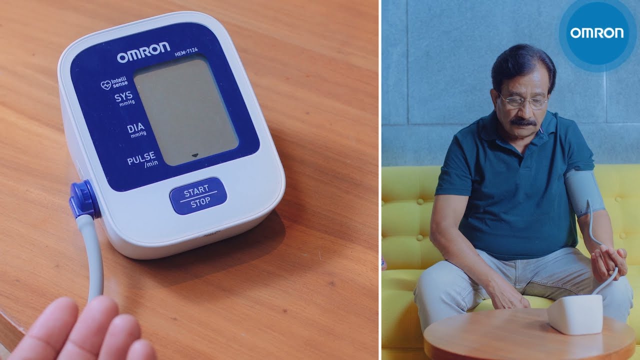 How to Use Omron HEM 7124 - Digital Blood Pressure Monitor & sync