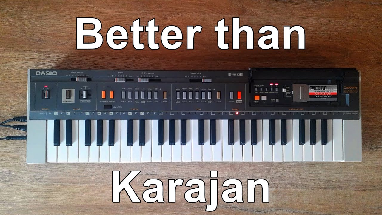 J. S. Bach's Air on the G String, played by the Casio MT-800 (with