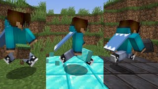 Minecraft Manhunt, But You Get Blocks That You WALK On