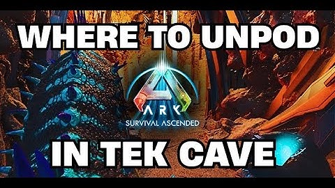 Where To Pod Out Dinos In Tek Cave On ASA! (With Commentary)