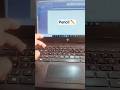 pencil ✏️ ka picture kaise banaye shortcut trick computer shortcut #pencil #computertechnic #eraser