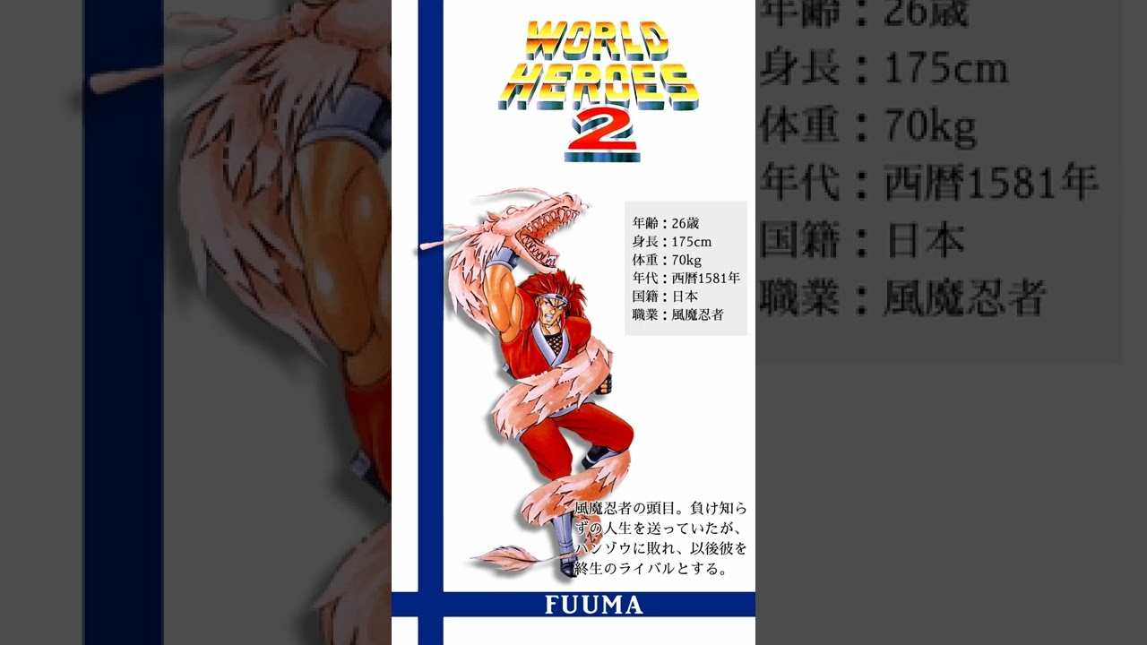 World Heroes 2 OST - Theme of Fuuma | ワールドヒーローズ2BGM 風魔