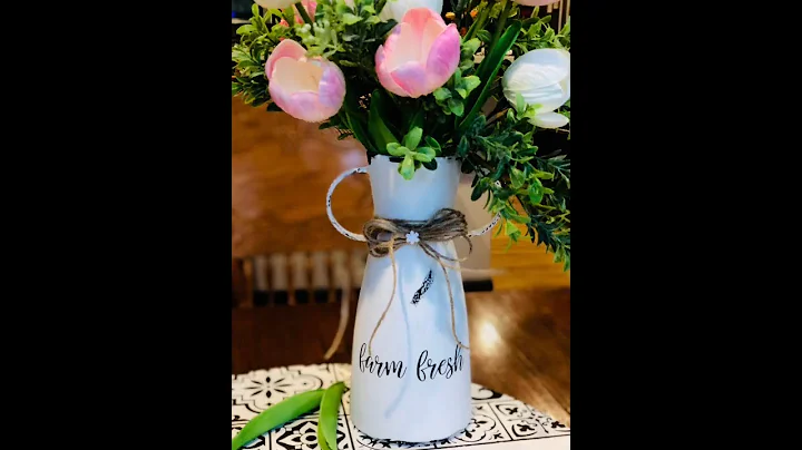 Dollar Tree Vase Transformation Farmhouse Style!