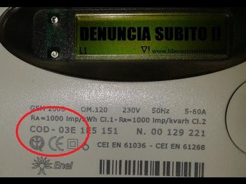 Contatori non conformi con marcatura ce irregolare e display ... Chiudere contatore enel