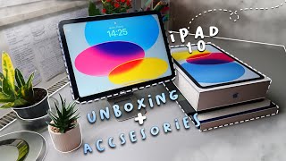 iPad 10  Blue💙ASMR  Aesthetic Unboxing + Accessories 💙