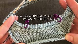 Fern skrige pumpe German Short Rows in the round - YouTube