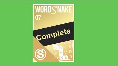 Puzzle Page Word Snake Issue 7 Answers