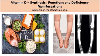 Vitamin D - Synthesis, Activation, Functions and Deficiency Manifestations || Vitamin D Biochemistry