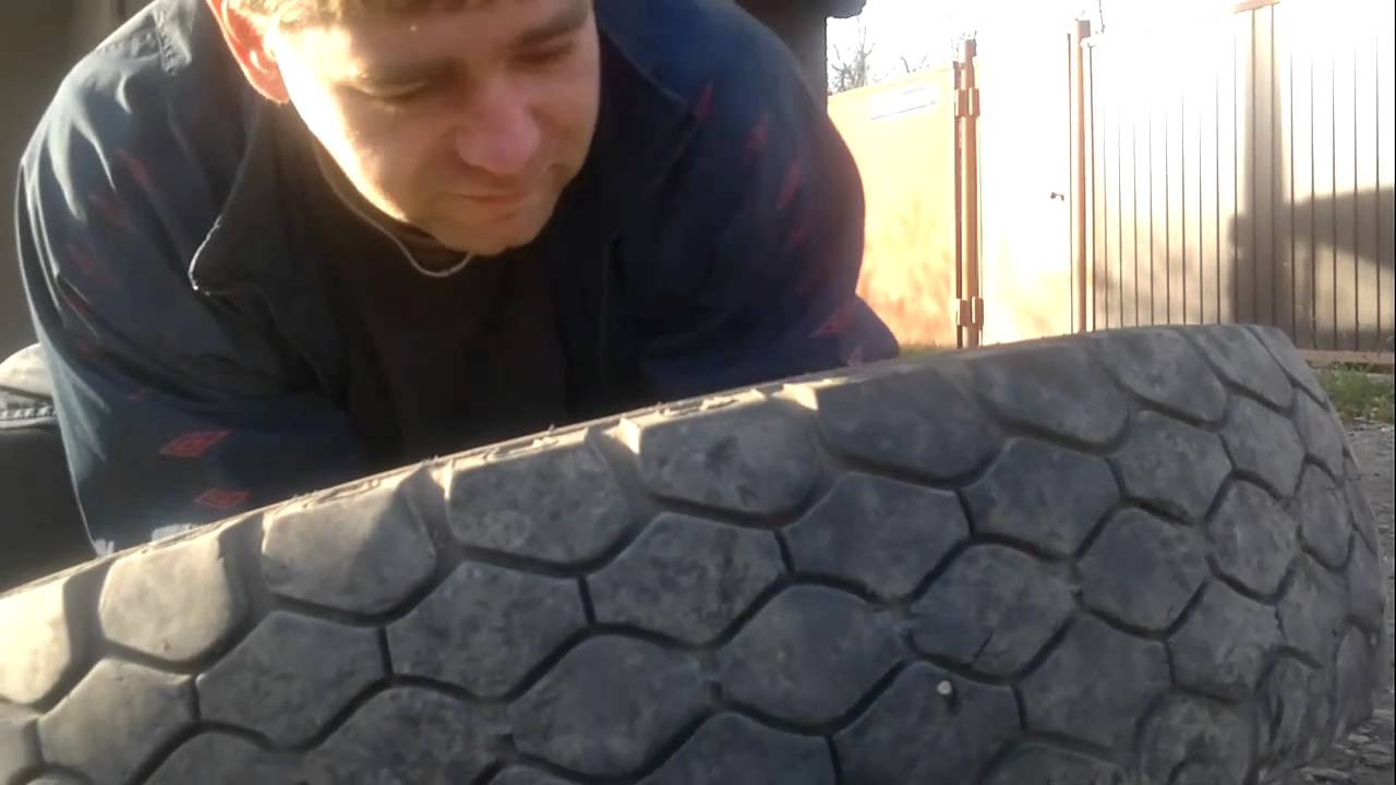 как разбортировать колесо от камаза