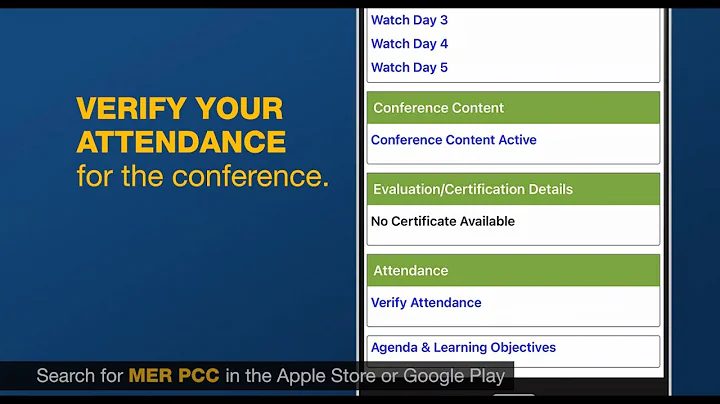 How to Sign In and Verify Attendance with MER Conference App | CME 2025
