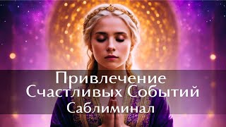 Саблиминал на Привлечение Счастливых Событий 🦄🌈 #саблиминалнасчастье #удача