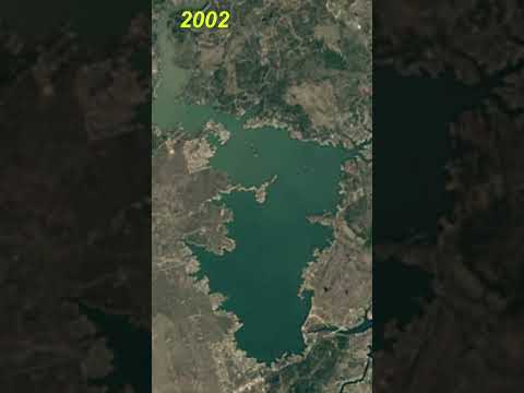 Changing Water Level in Lake Buchanan, Texas|| #shorts || #texas || #drought || #timelapse