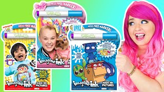 Coloring Ryan's World, Jojo Siwa \u0026 Lost Kitties Magic Ink Coloring \u0026 Activity Books | Imagine Ink