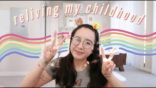 finger painting 🎨, nintendogs 🐶, diy sushi 🍣 | nostalgiathon reading vlog