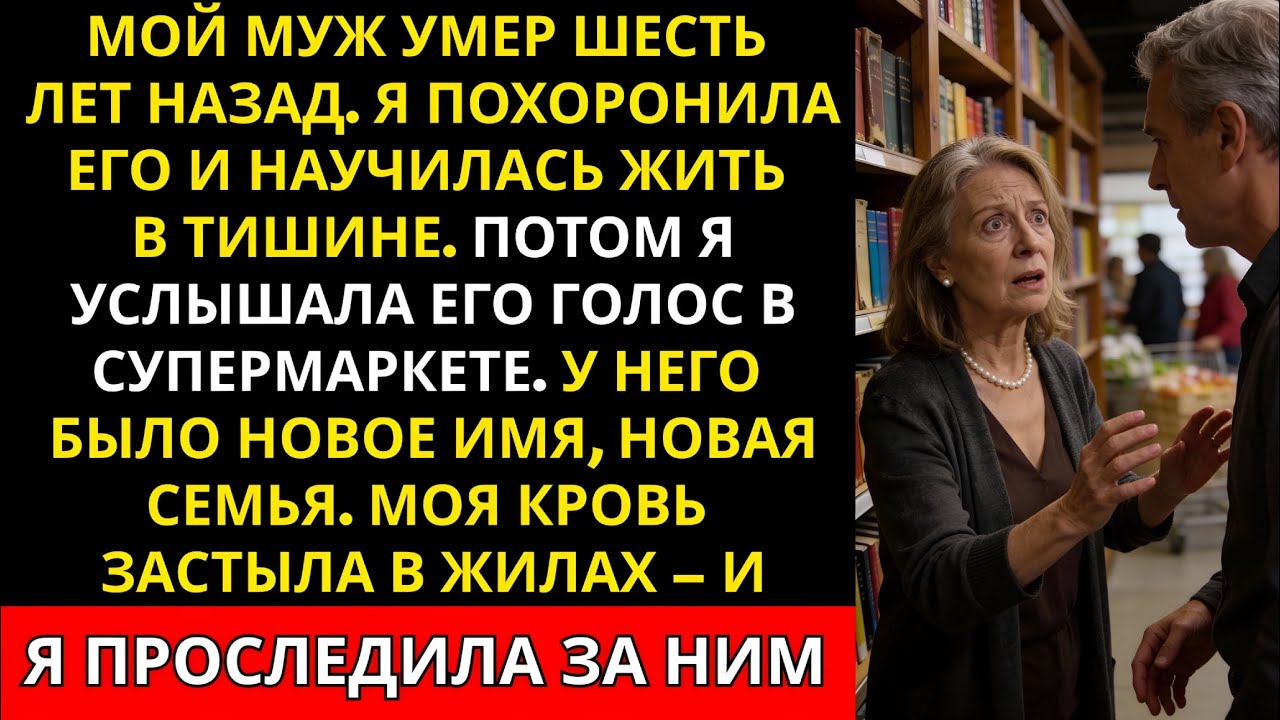 Мой муж умер шесть месяцев назад. Вчера я увидела его в магазине. затем я проследила за ним.