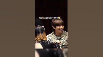 BTS V🐻 ignored staff🤧 for Army girl😍💜#bts #taehyung #shorts