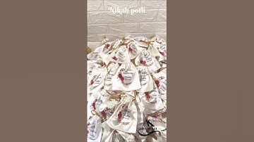 Nikah potli for dry fruits #wedding #weddingfavors