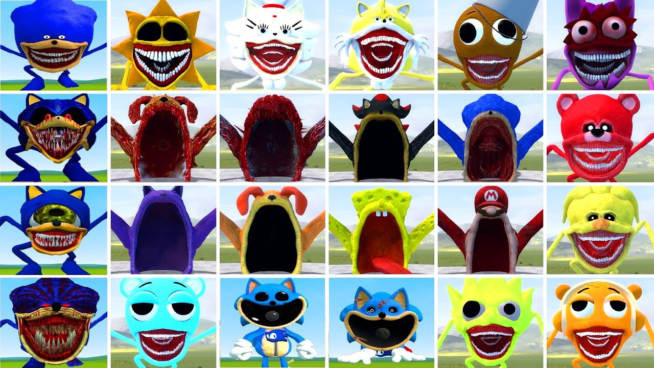 WHICH NEW ALL THE SHIN SONIC TAPES FAMILY AND SEA EATER FAMILY IS THE STRONGEST? In Garry's Mod!