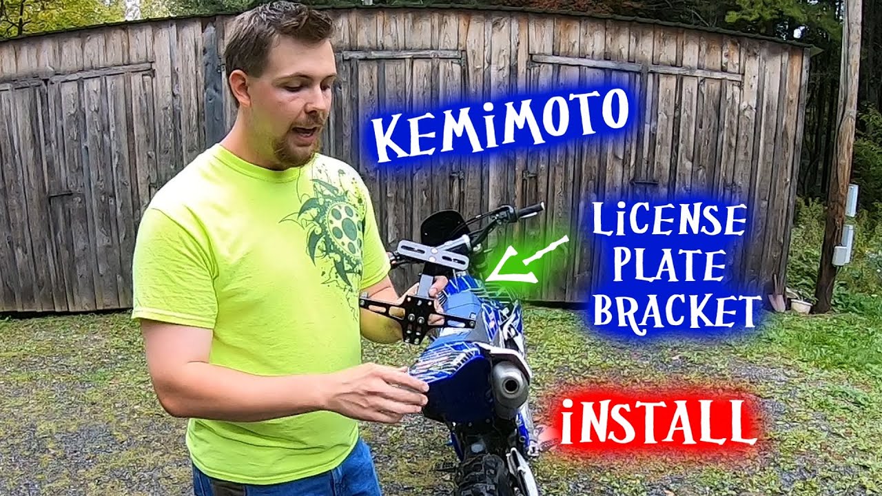 Kemimoto Motorcycle License Plate Bracket Fender Eliminator Kit - Yamaha  YZ450FX - INSTALL 