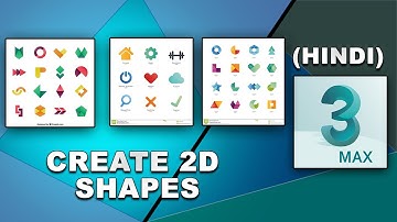 3ds max 2D Shapes (HINDI) || Tutomator || Praveer Das ||