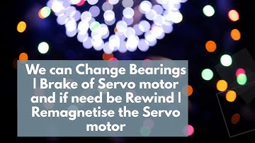 Heidenhain  Servo Motor Drive Repair locally in India- Encoder/Resolver Install-Align,Adjust