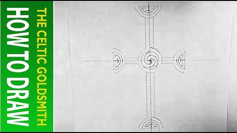 How To Draw Celtic Patterns 176 - Clonmacnoise Celtic Cross 1 - part 3 of 7